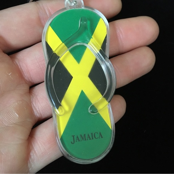 Jamaica Flip Flop Keychain - Picture 1 of 6